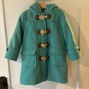 Hooded toddler pea coat